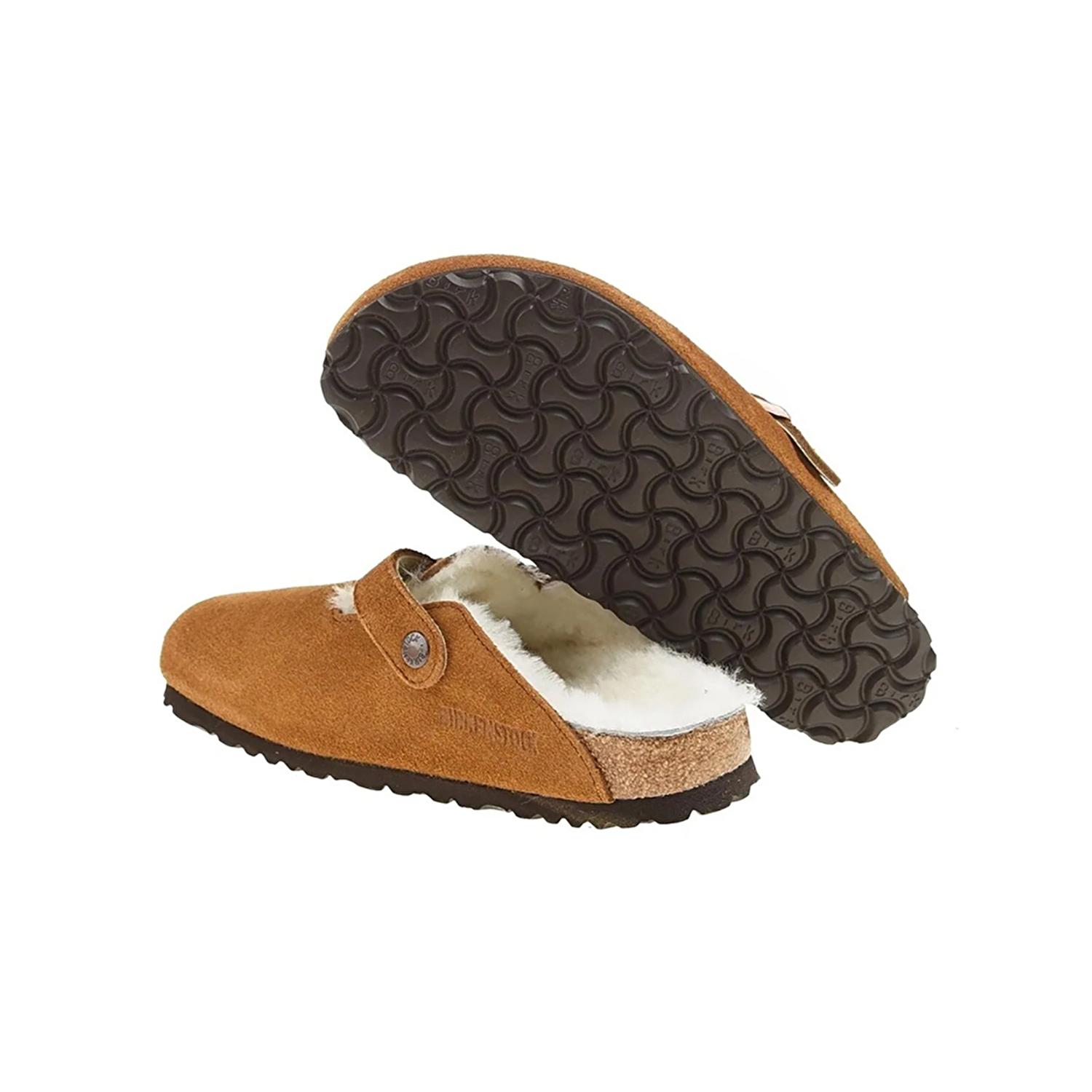 Birkenstock Boston Fell VL Laf Unisex Kahverengi Terlik