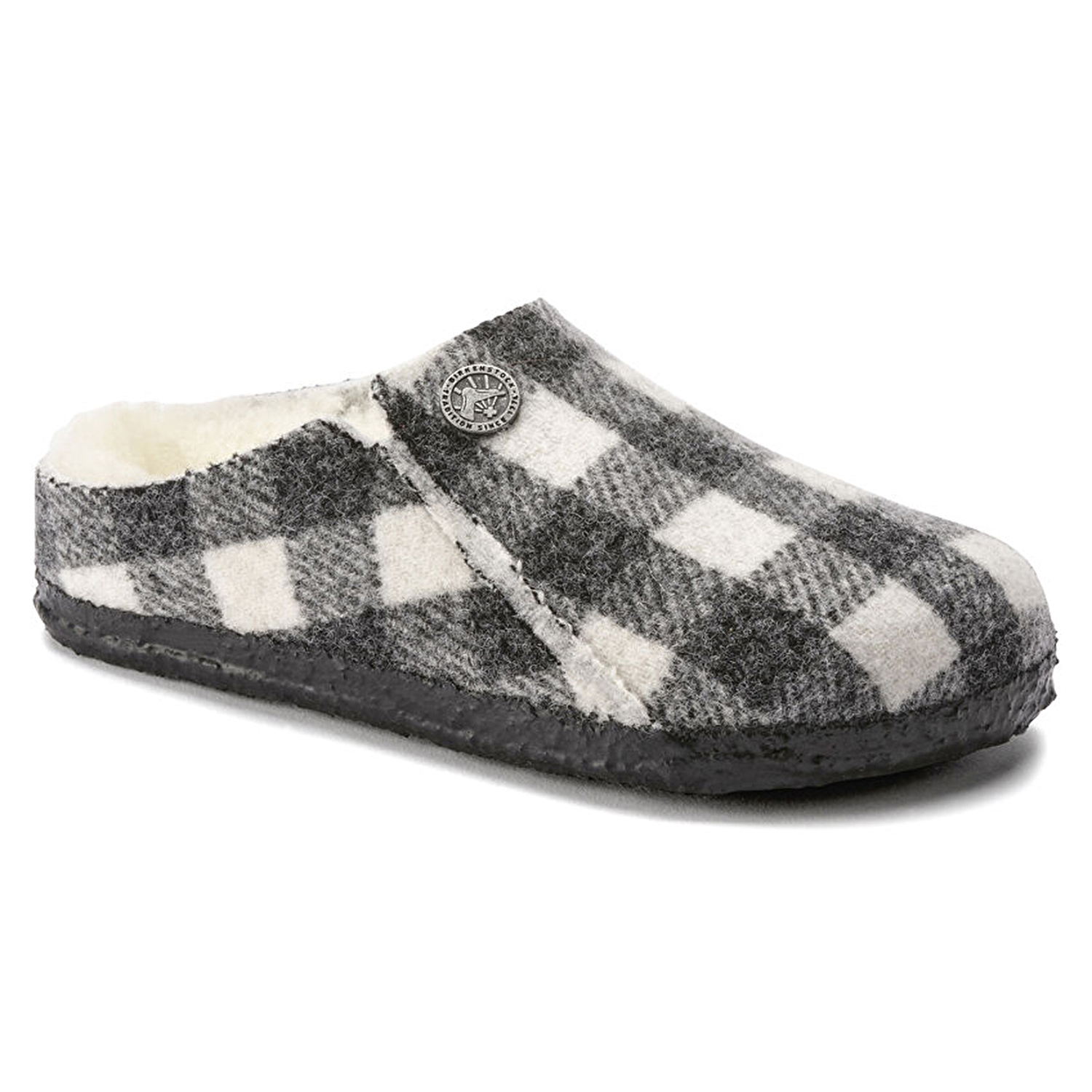 Zermatt Kids Fe Shearling Plaid Cocuk Terlik