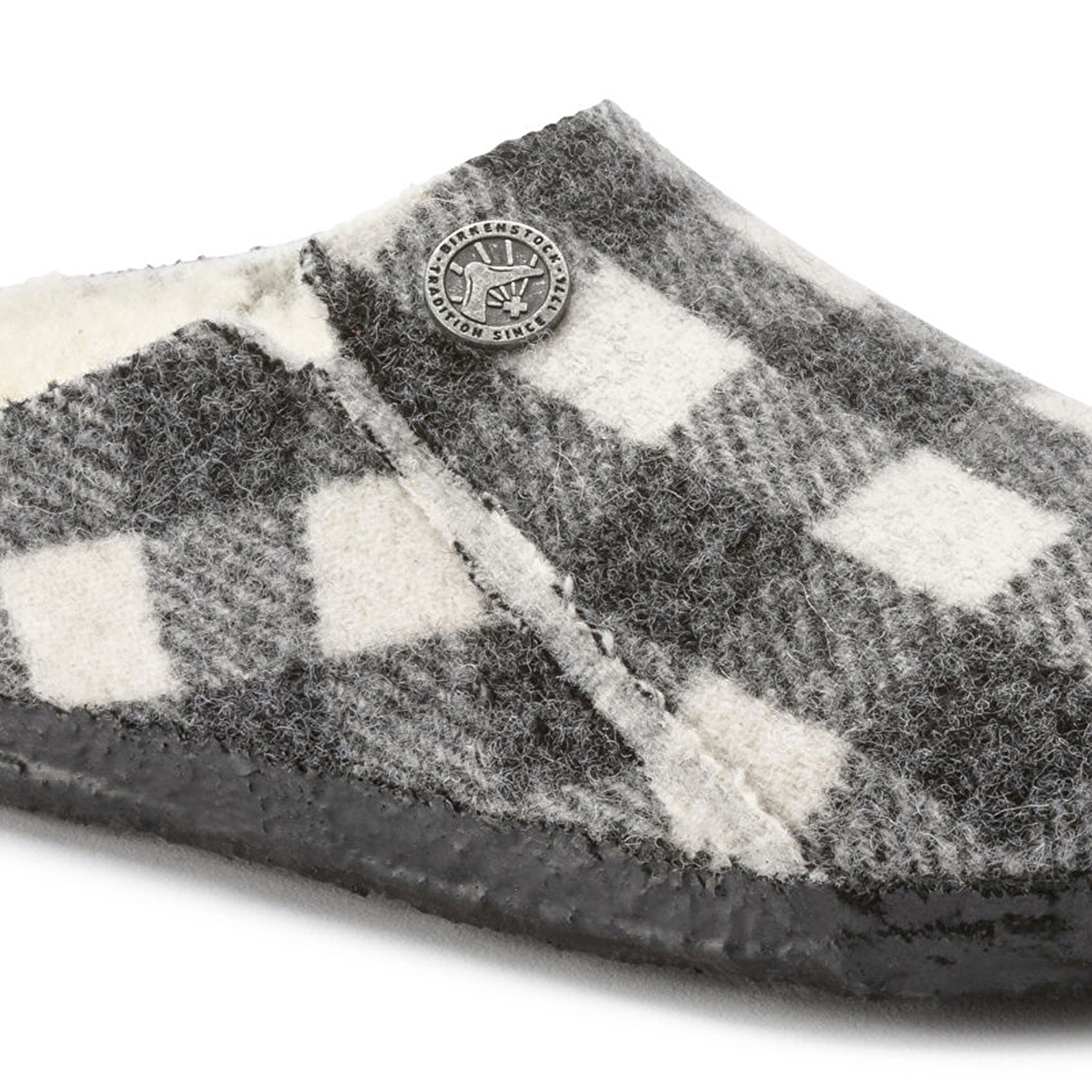 Zermatt Kids Fe Shearling Plaid Cocuk Terlik