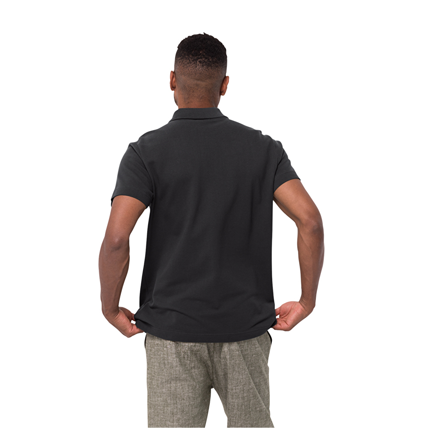Jack Wolfskin Essential Erkek Kısa Kollu Polo T-Shirt
