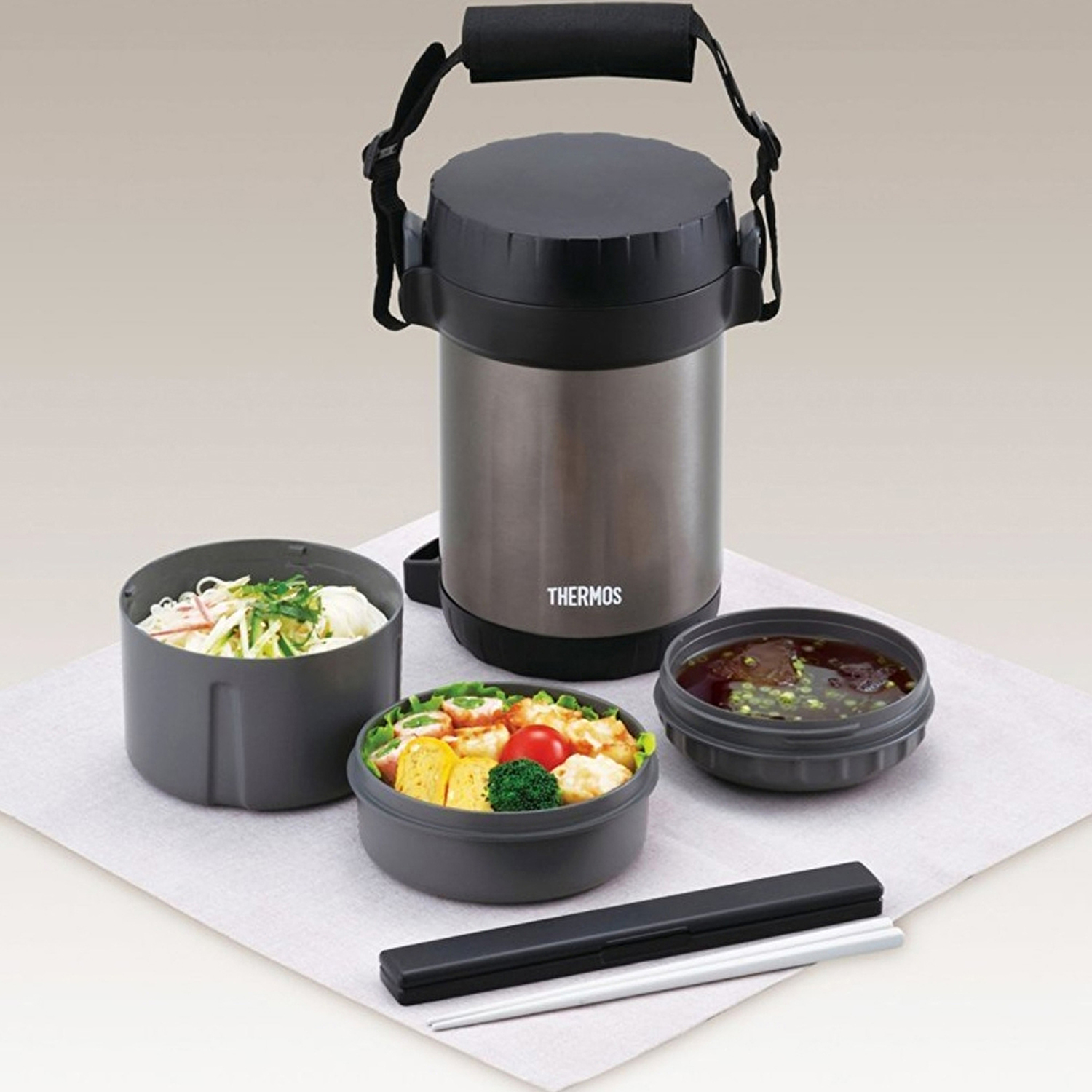Thermos 1.3L 3 Bölmeli Yemek Termosu