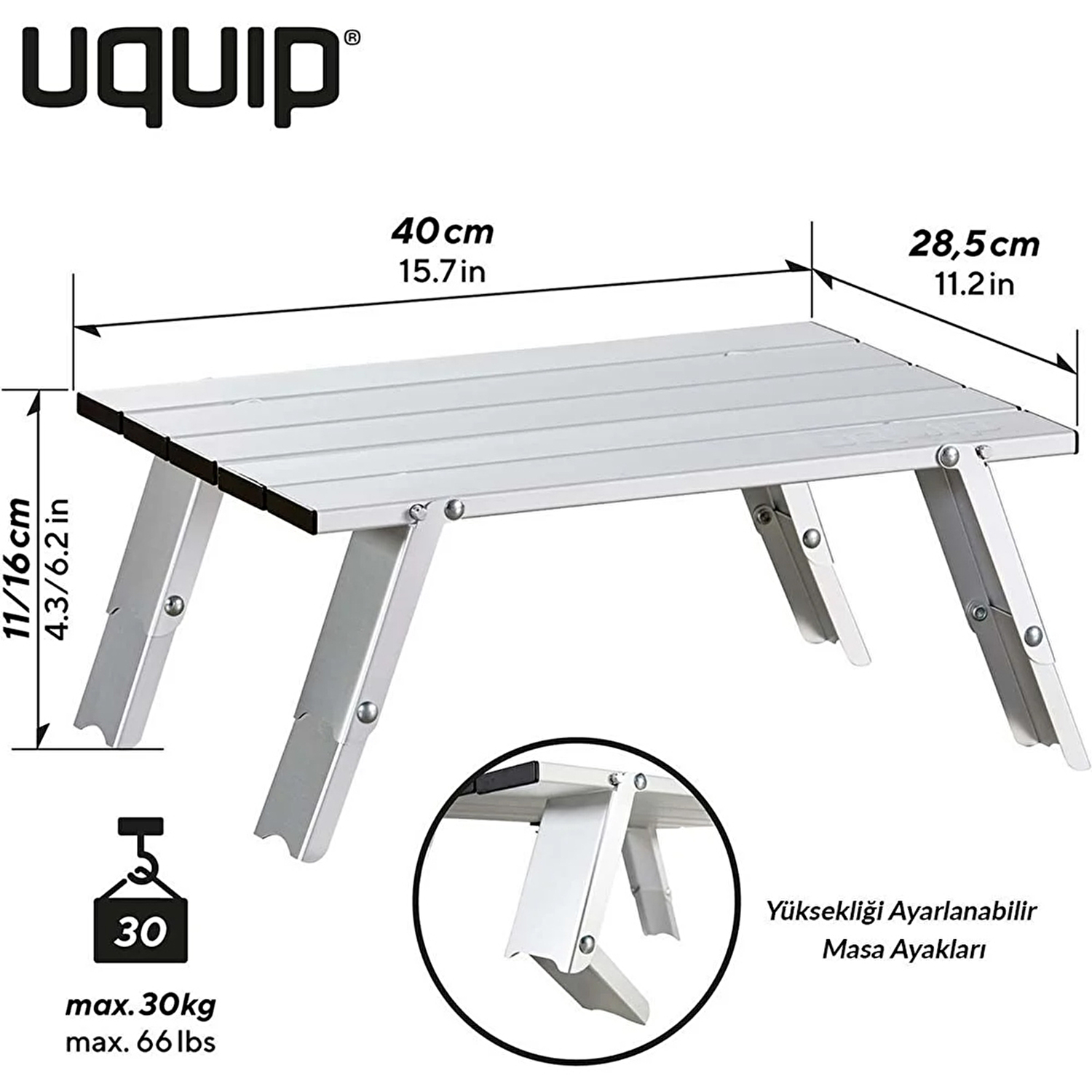 Uquip Handy Ultralight Kamp Masası