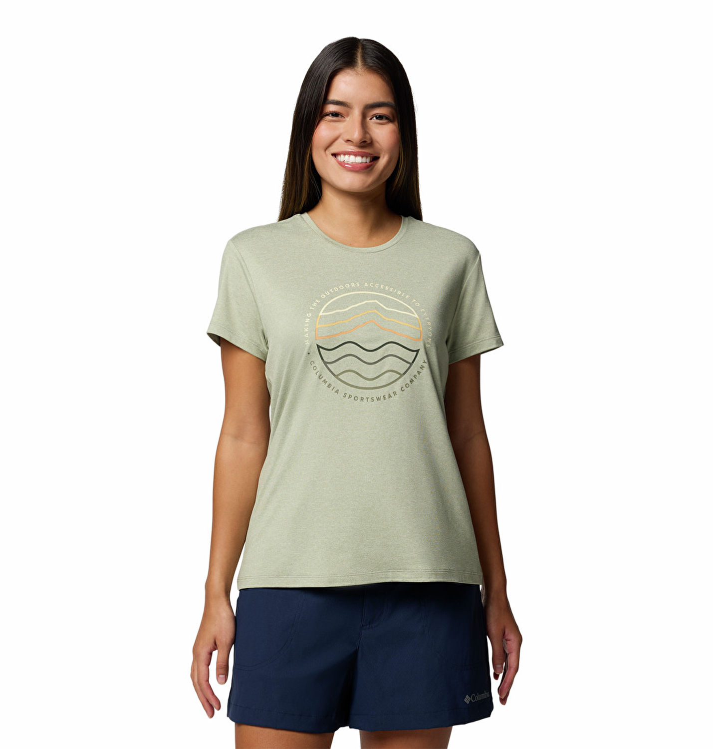Sloan Ridge Graphic Kadın Teknik Kısa Kollu T-Shirt