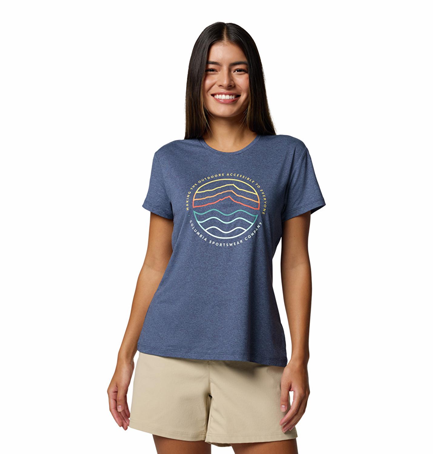 Sloan Ridge Graphic Kadın Teknik Kısa Kollu T-Shirt