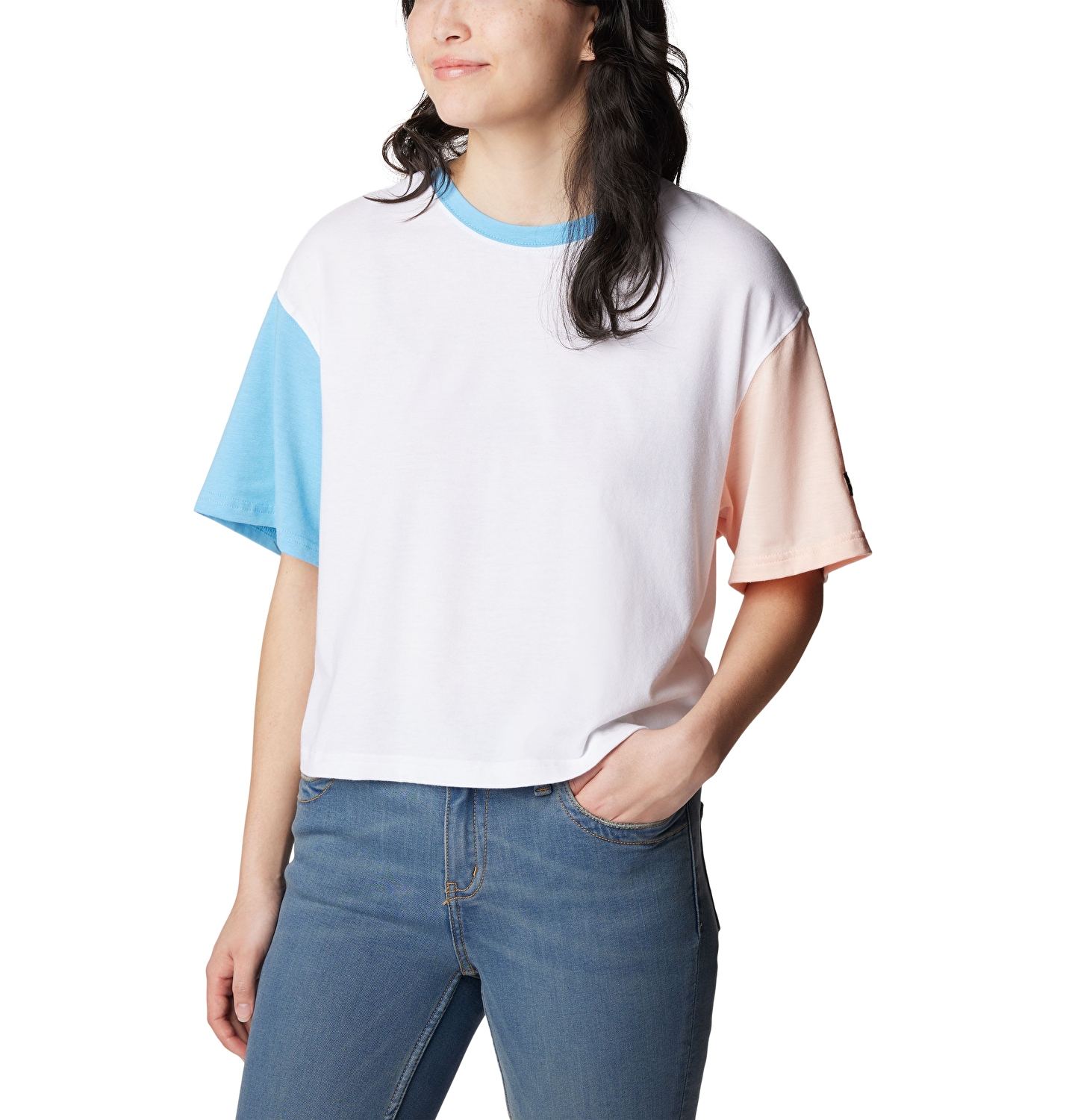 Deschutes Valley Cropped Kadın Teknik Kısa Kollu T-Shirt