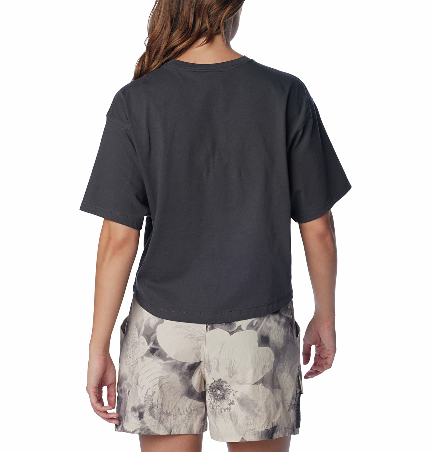Painted Peak Knit Cropped Top Kadın Kısa Kollu T-Shirt