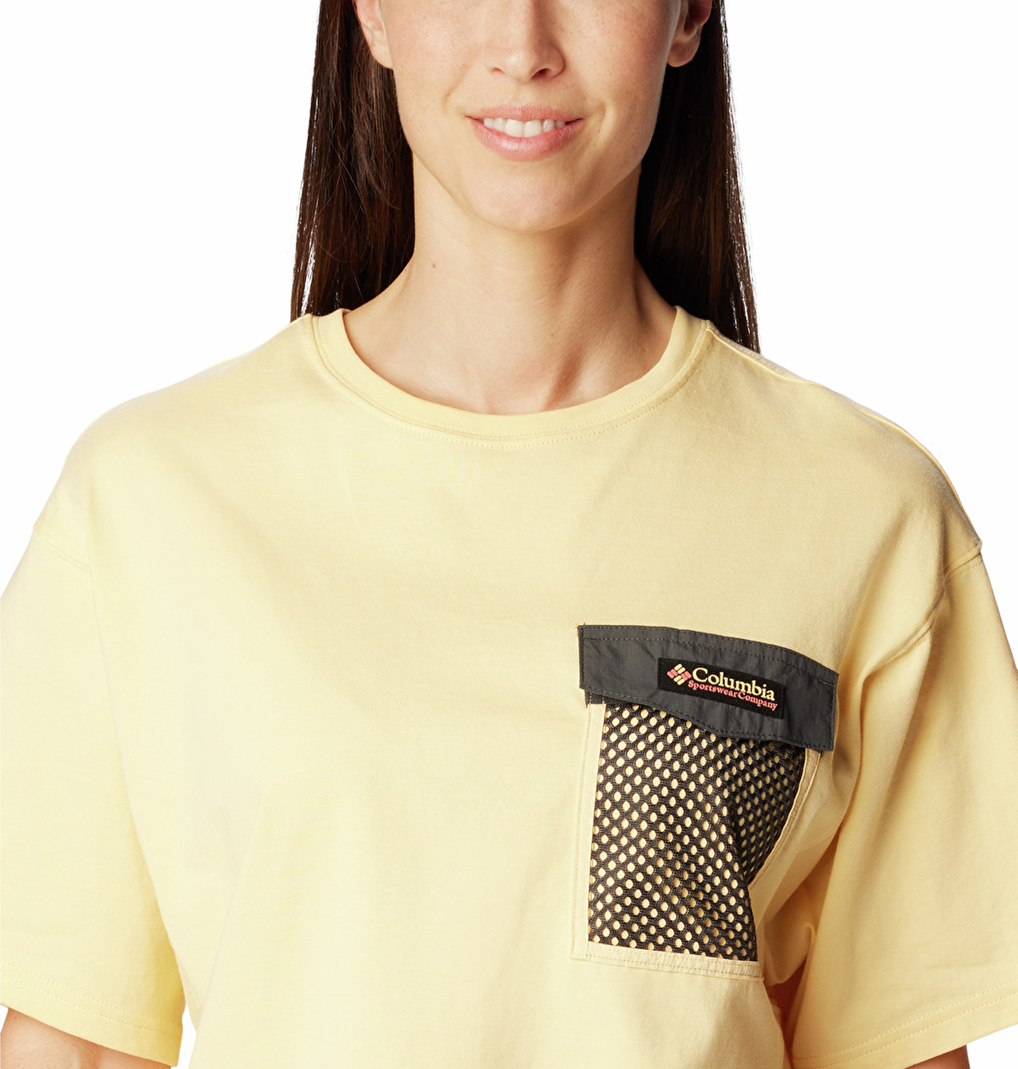 Painted Peak Knit Cropped Top Kadın Kısa Kollu T-Shirt