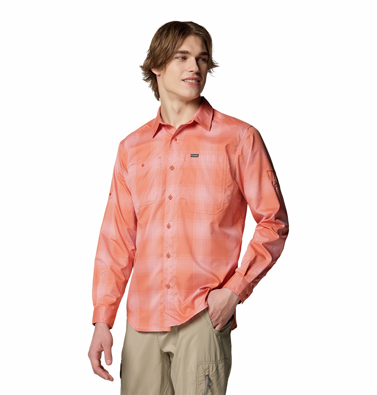 Silver Ridge Utility Lite Plaid Erkek Uzun Kollu Gömlek