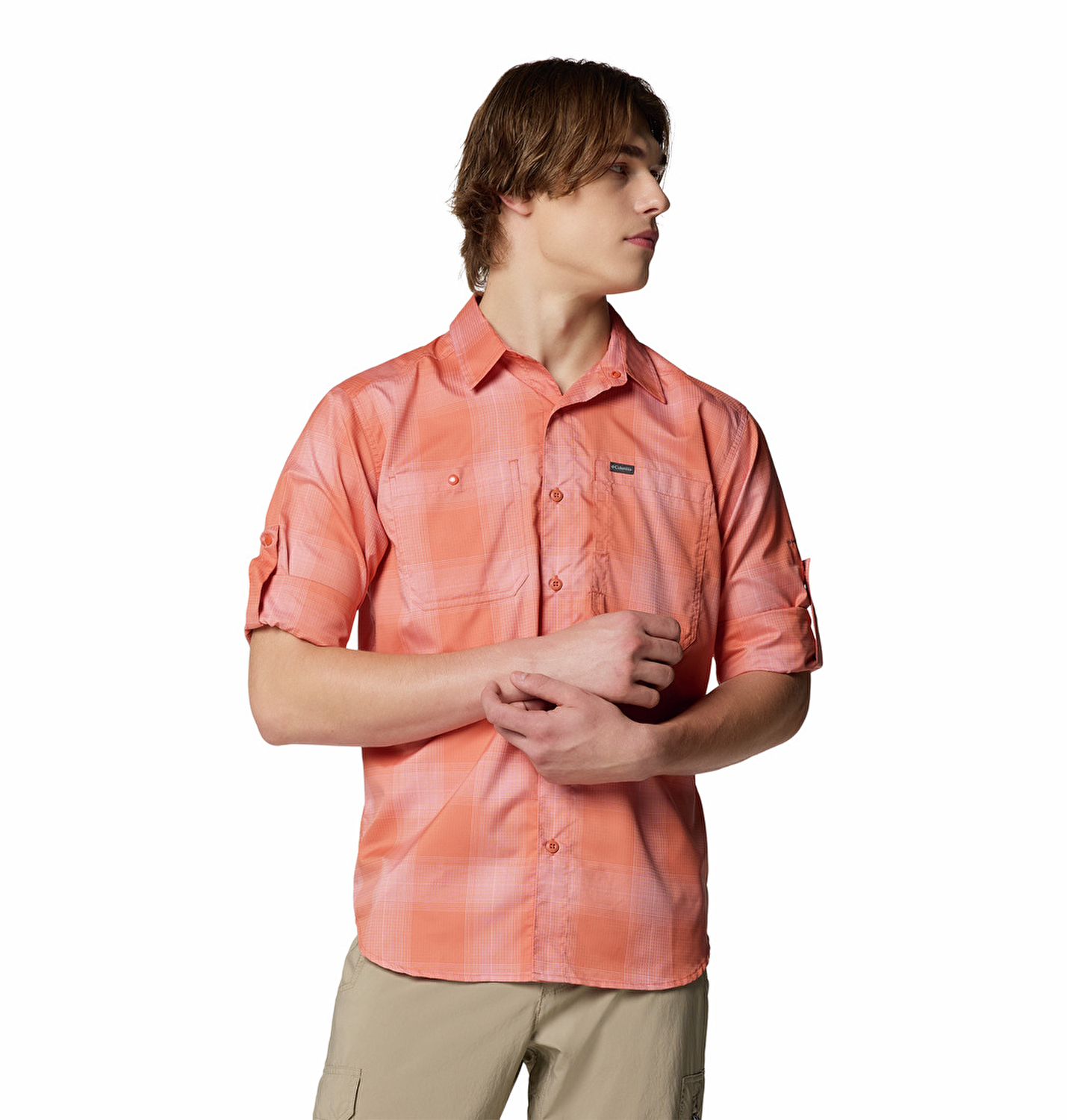 Silver Ridge Utility Lite Plaid Erkek Uzun Kollu Gömlek