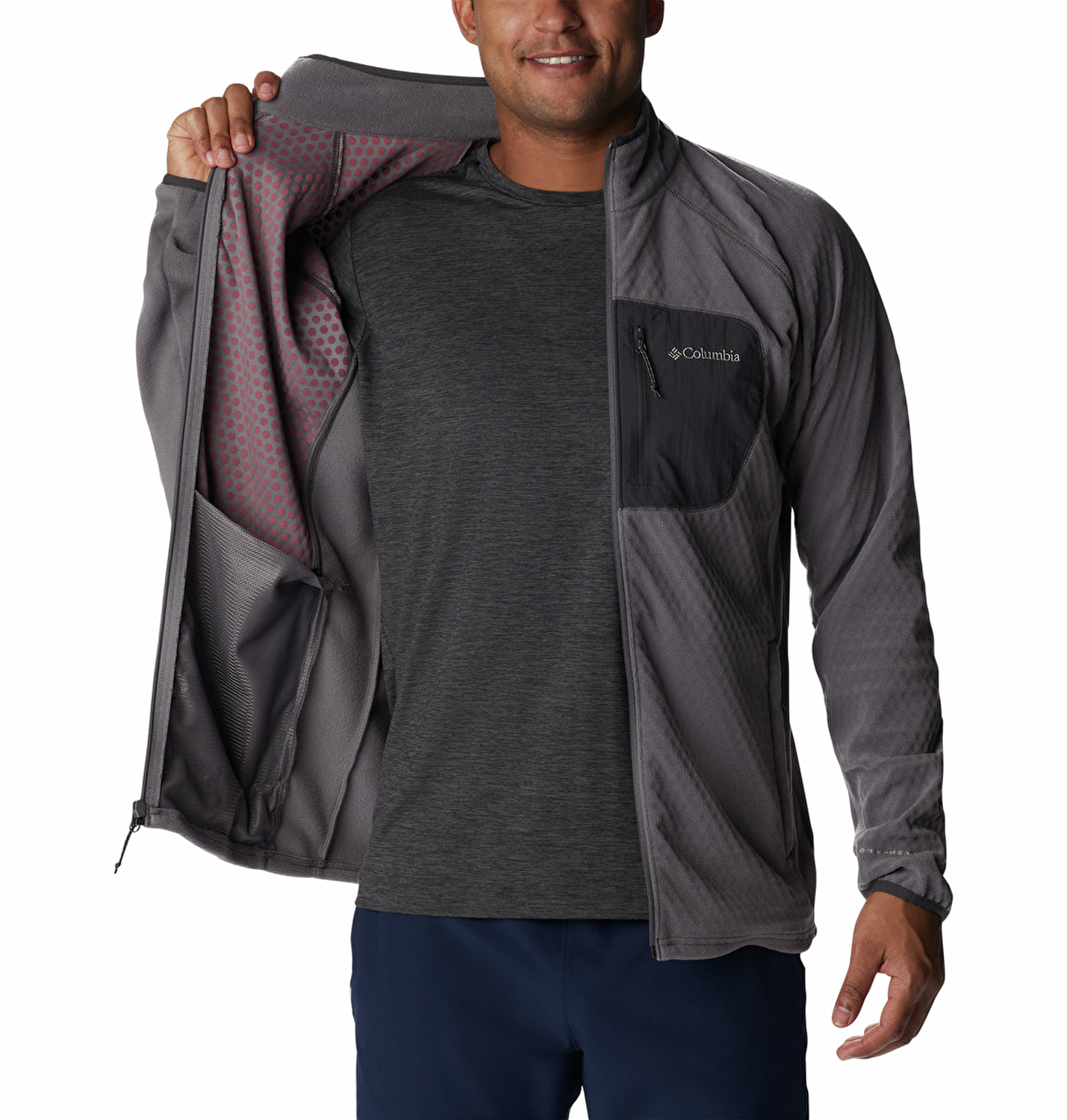 Outdoor Tracks Full Zip Erkek Polar Üst