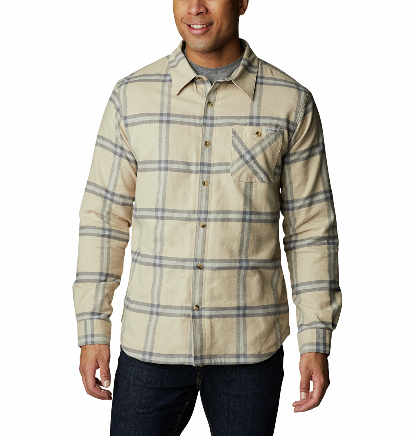 Cornell Woods Fleece Lined Flannel Erkek Uzun Kollu Gömlek