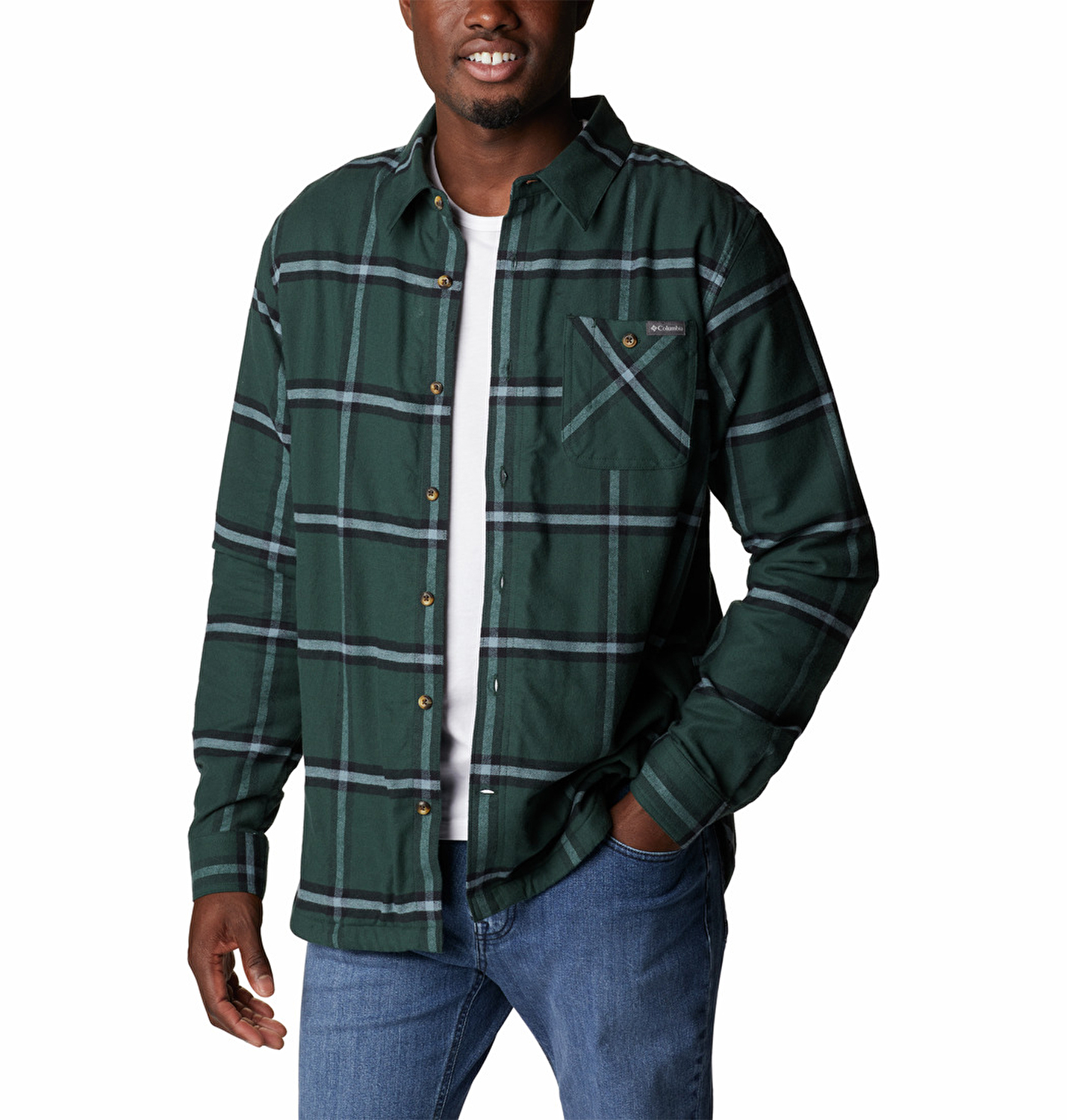 Cornell Woods Fleece Lined Flannel Erkek Uzun Kollu Gömlek