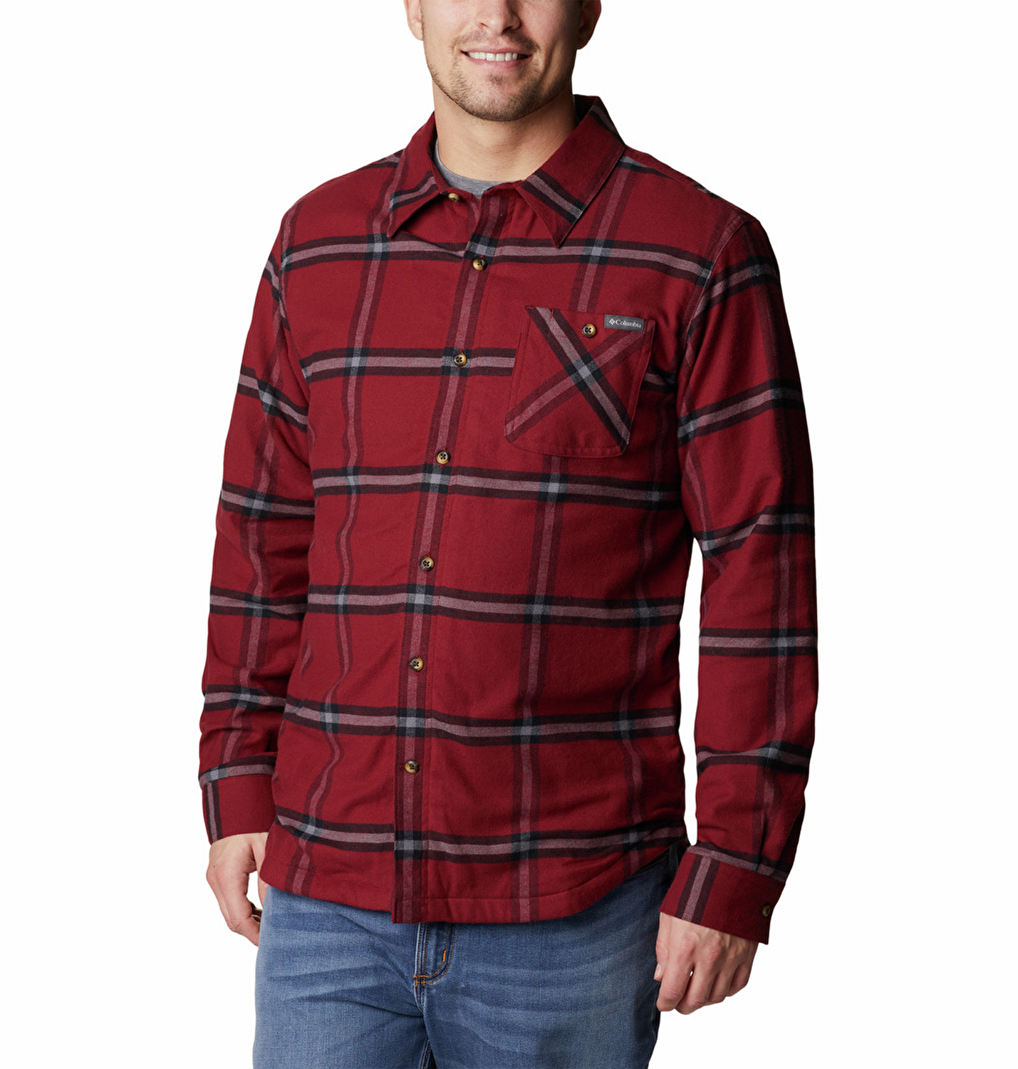 Cornell Woods Fleece Lined Flannel Erkek Uzun Kollu Gömlek