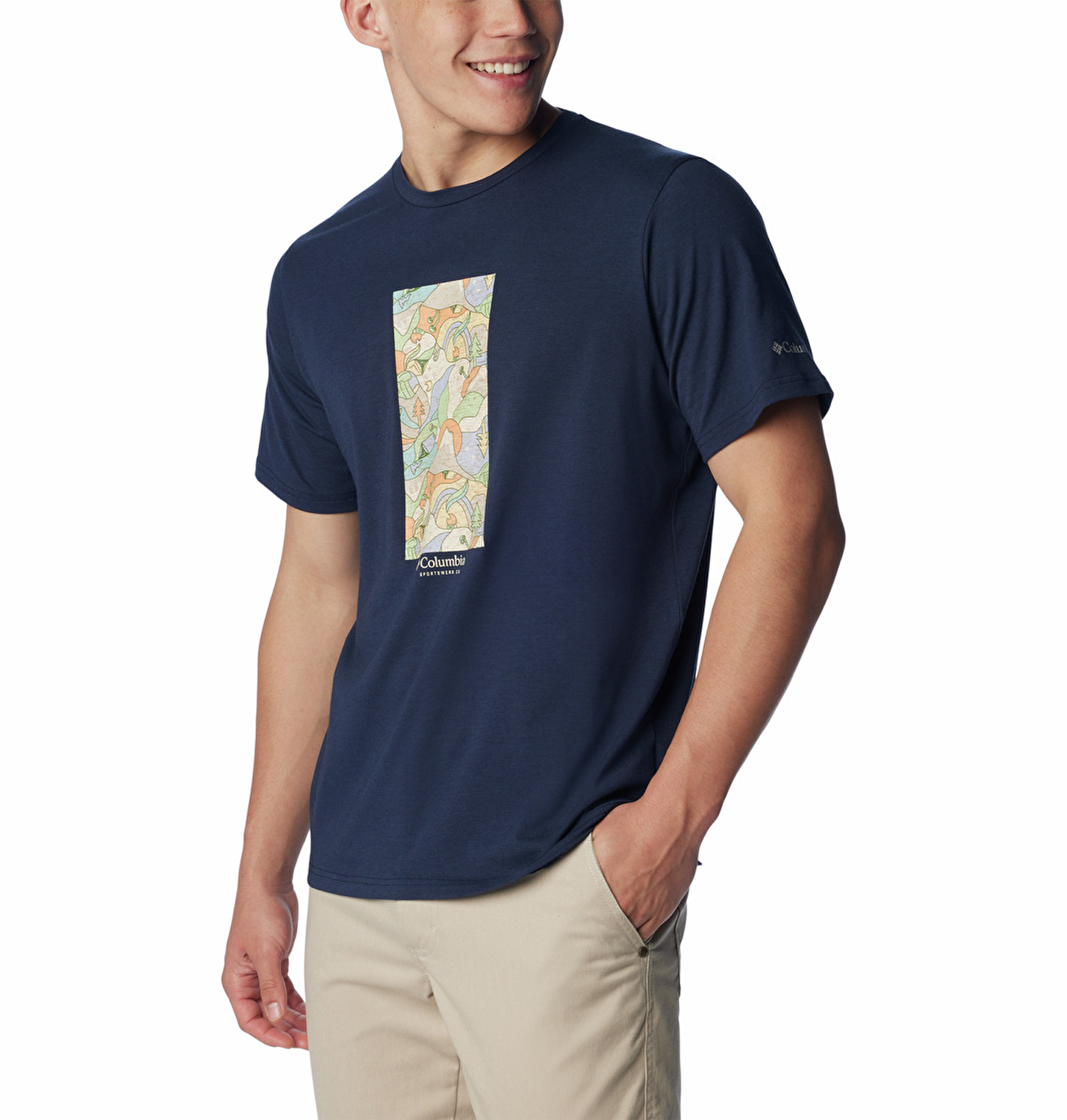Sun Trek Graphic Erkek Teknik Kısa Kollu T-Shirt