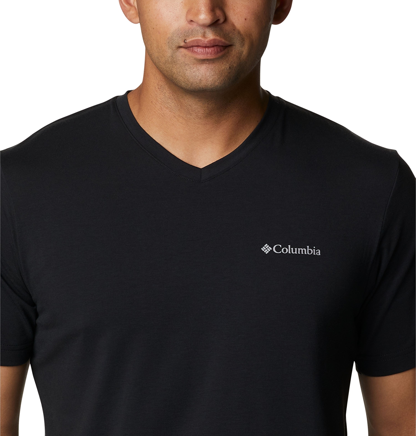 Sun Trek V-Neck Erkek Kısa Kollu Teknik Üst