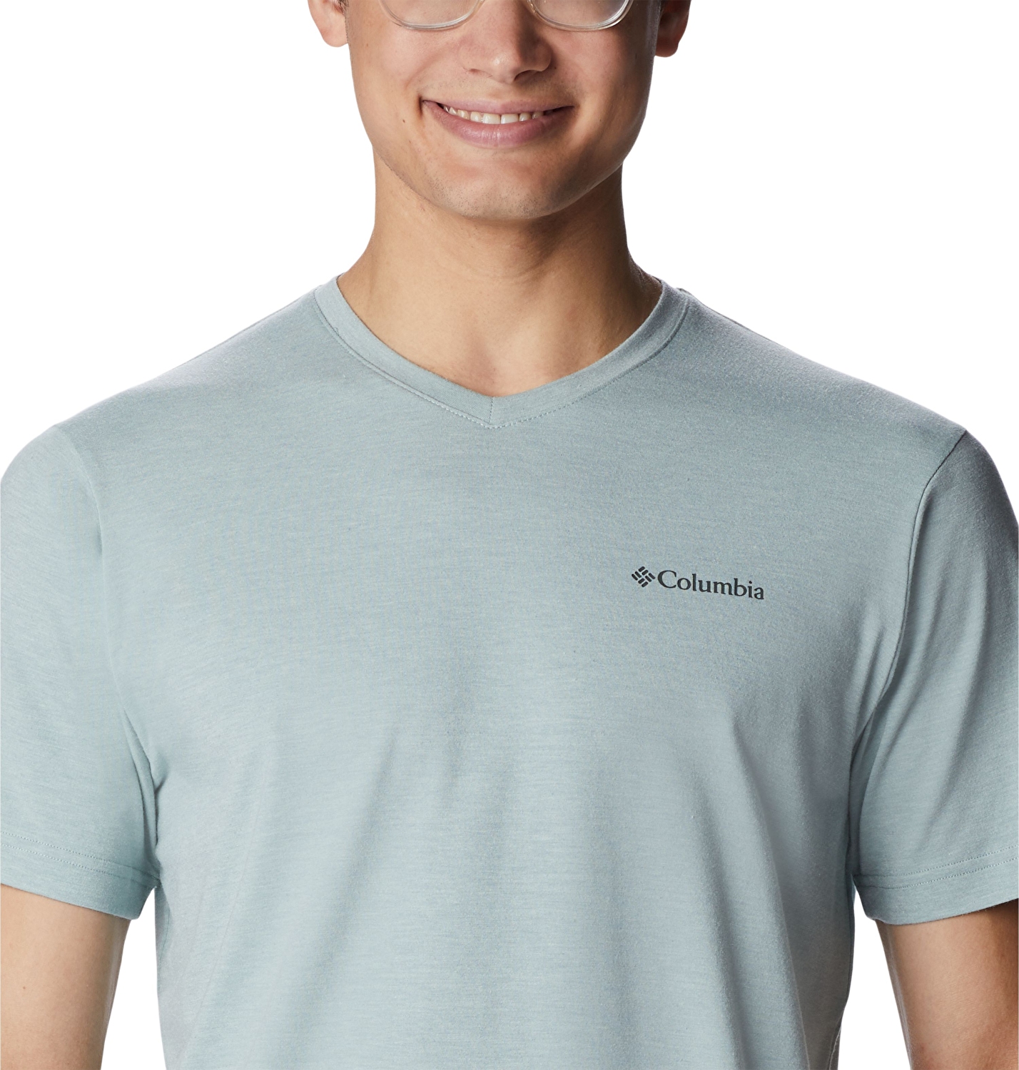 Sun Trek V-Neck Erkek Kısa Kollu Teknik Üst