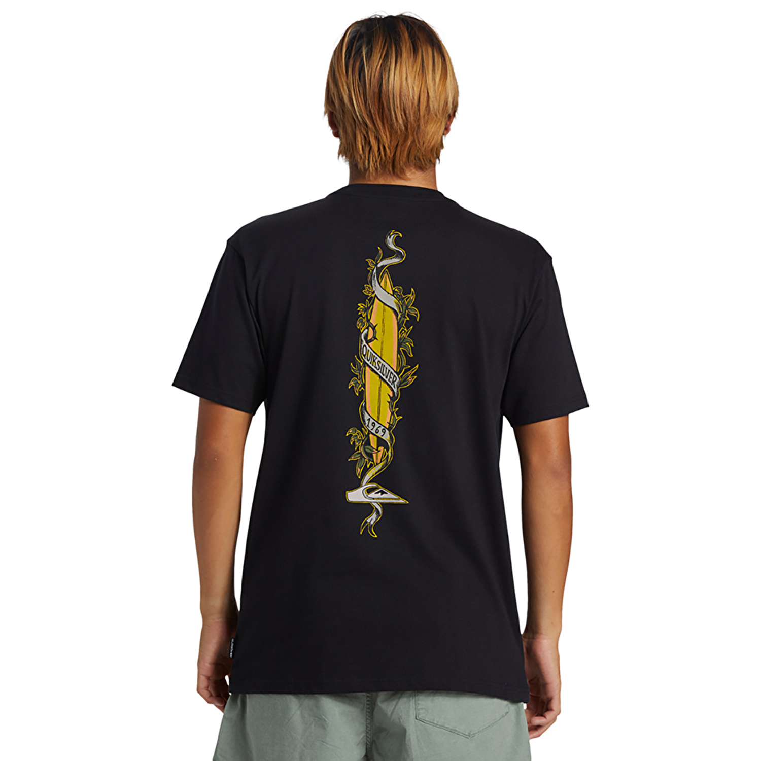 Quiksilver Step Up Mor Erkek Kısa Kollu T-Shirt