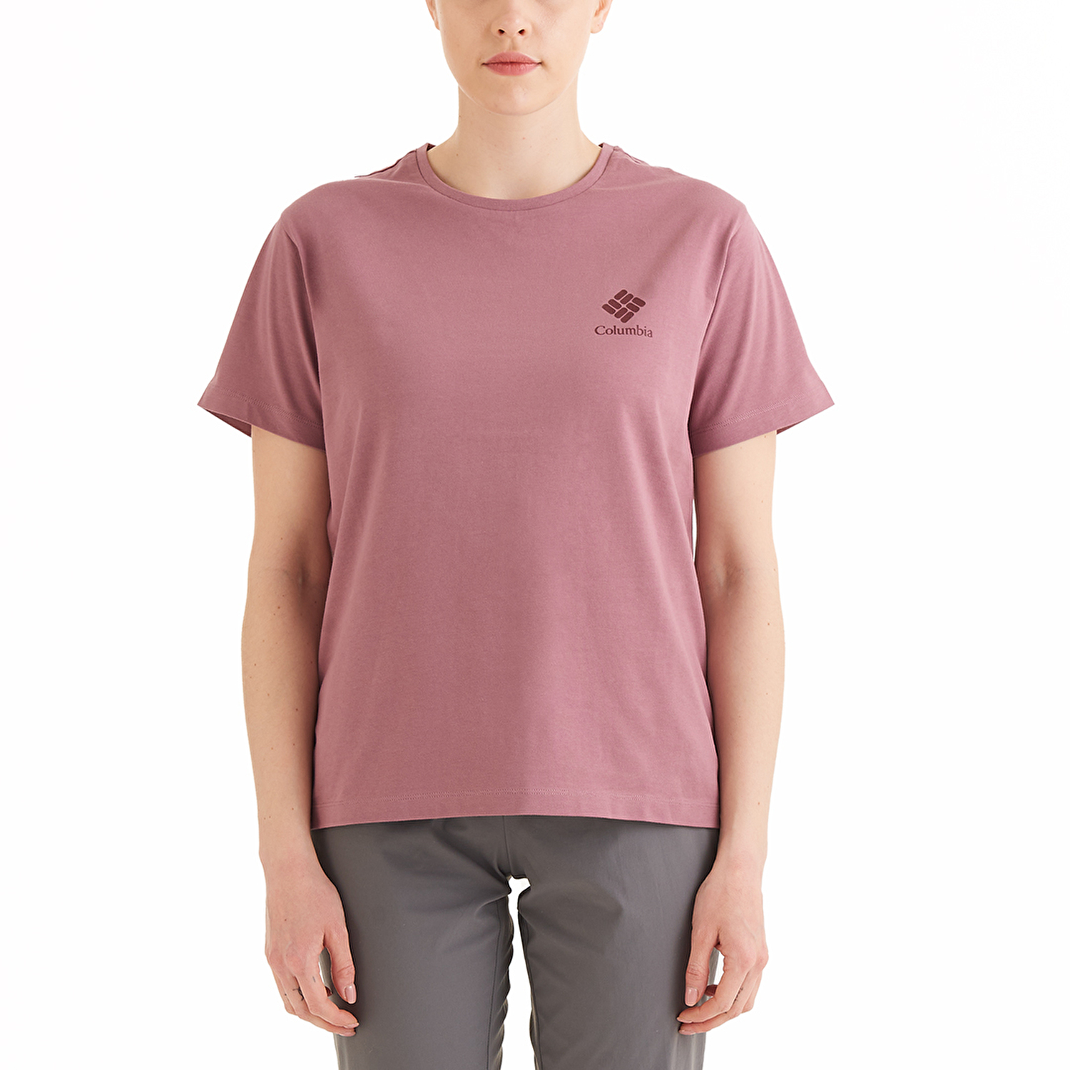 CSC Stacked Mini Gem Logo Kadın Kısa Kollu T-Shirt