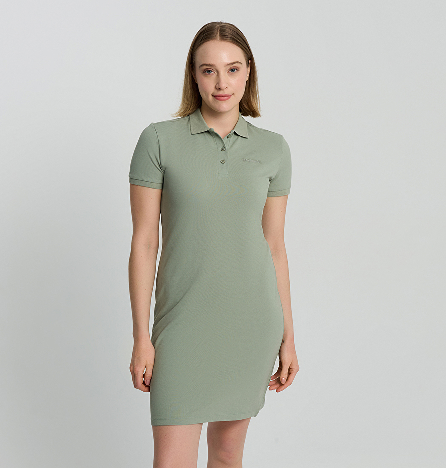 CSC Basic Polo Dress Kadın Kısa Kollu Elbise