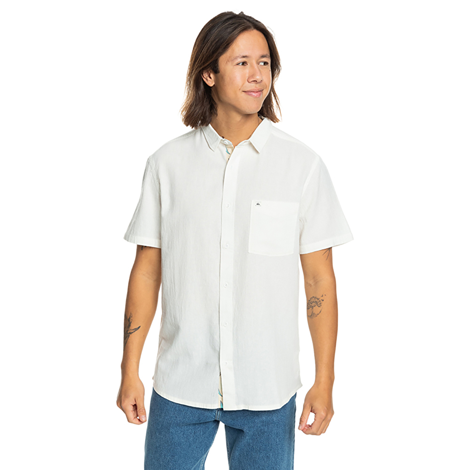 Quiksilver Time Box Erkek Kısa Kollu Gömlek