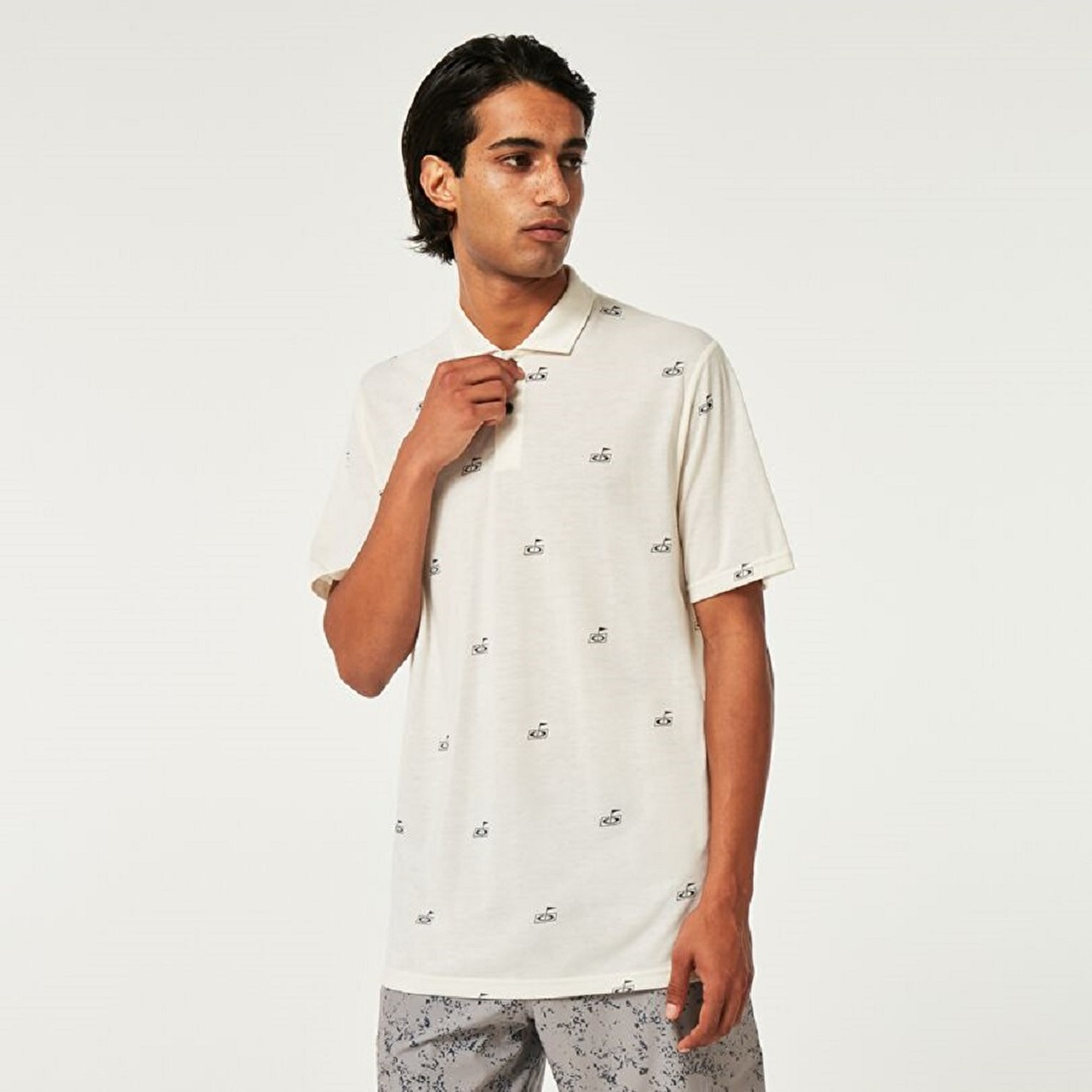 Oakley Golf Flag Erkek Kısa Kollu Polo T-Shirt