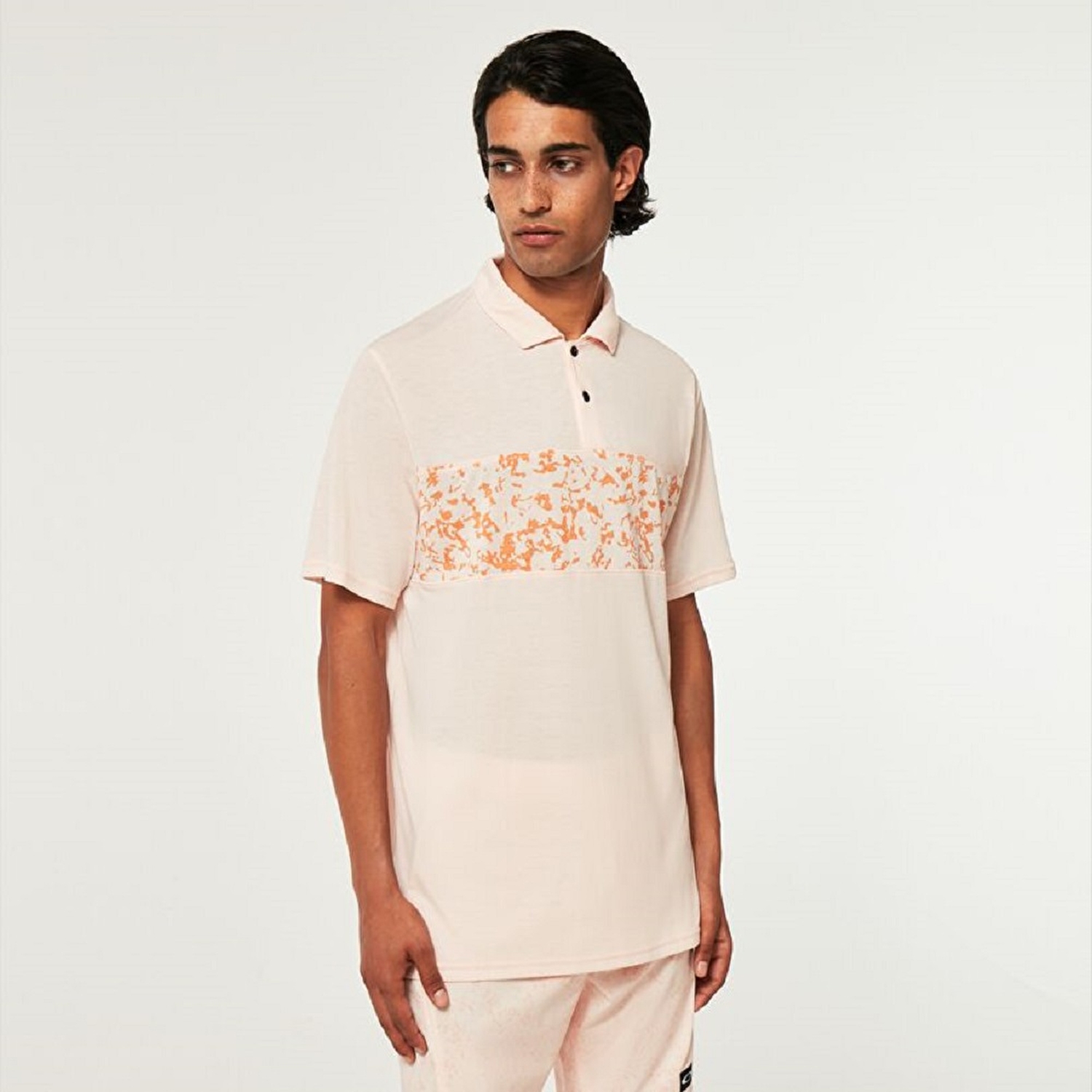 Oakley Sand Print Erkek Kısa Kollu Polo T-Shirt