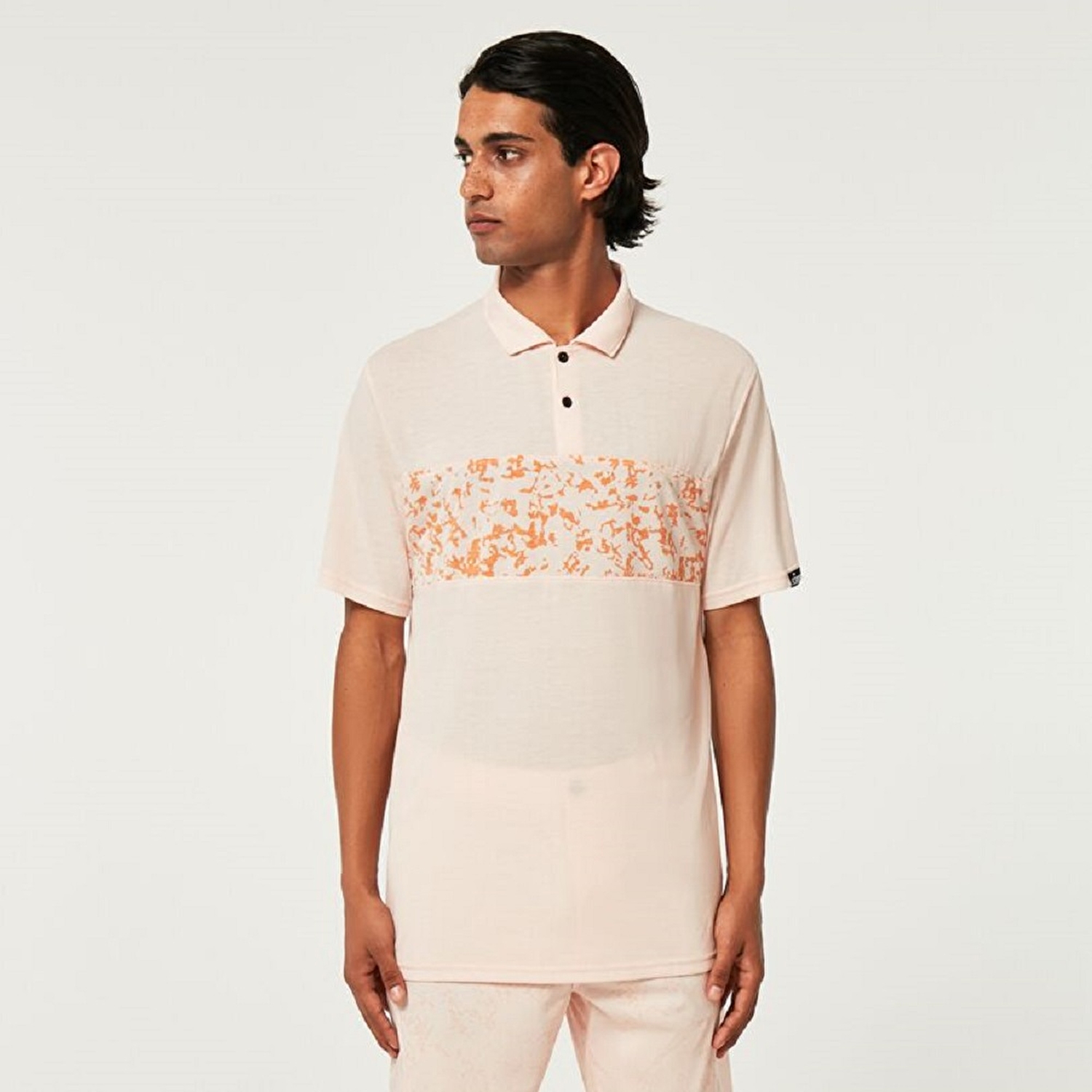 Oakley Sand Print Erkek Kısa Kollu Polo T-Shirt