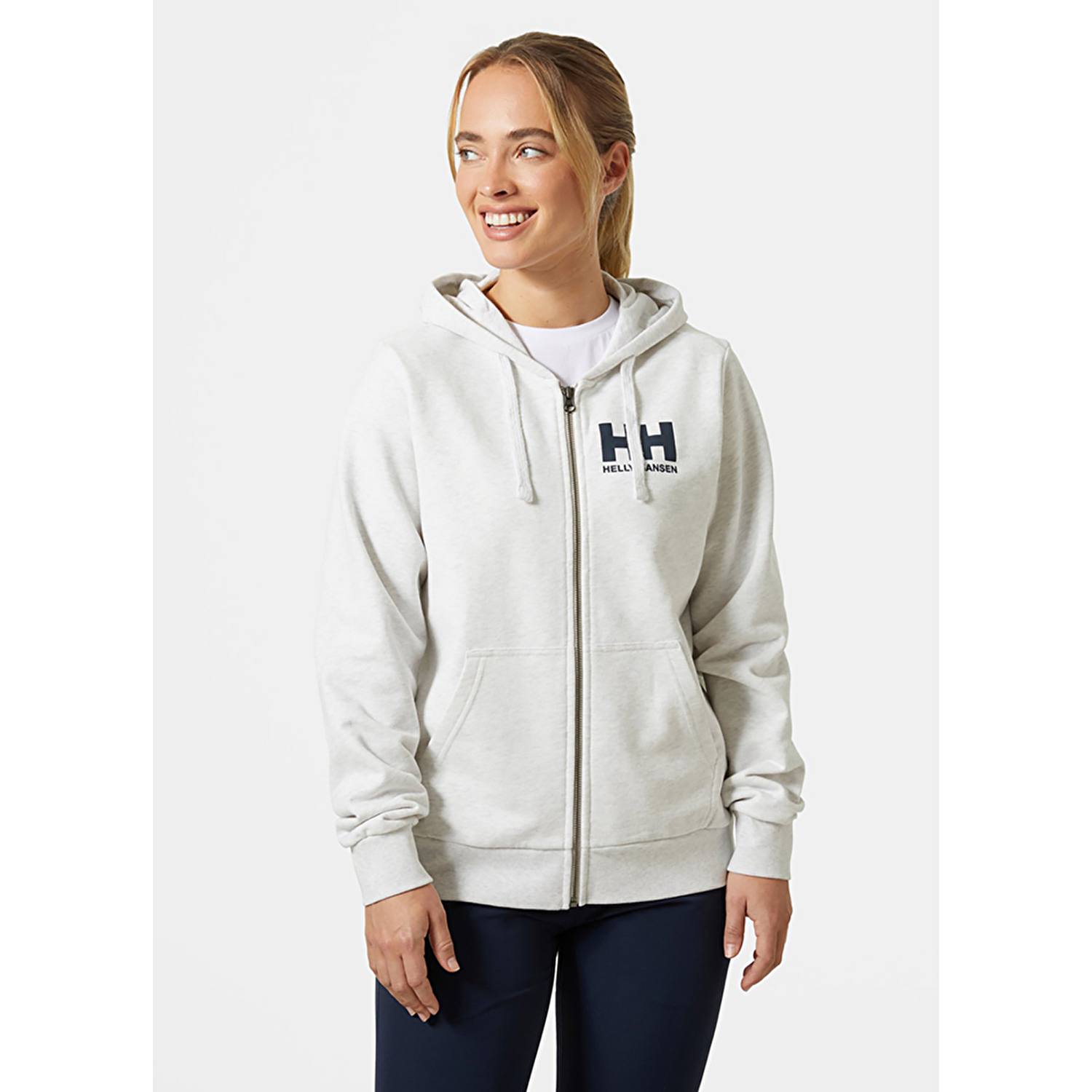 Helly Hansen HH Logo Full Zip 2.0 Kadın Kapüşonlu Sweatshirt