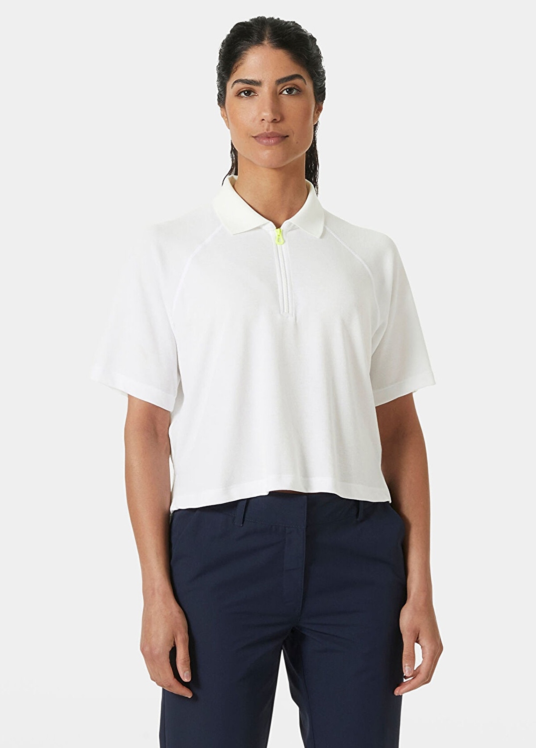 Helly Hansen Inshore Zip Crop Kadın Kısa Kollu Polo T-Shirt