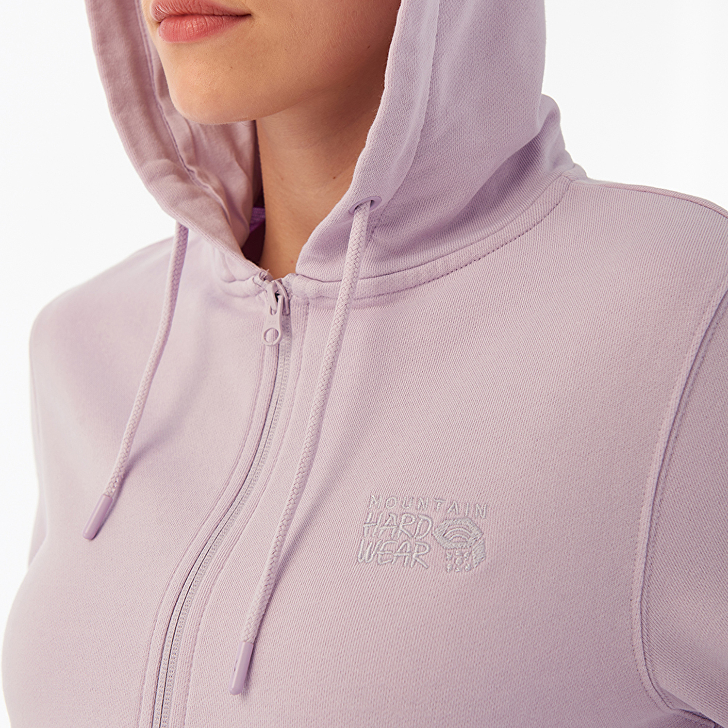MHW Logo Kadın Kapüşonlu Fermuarlı Sweatshirt