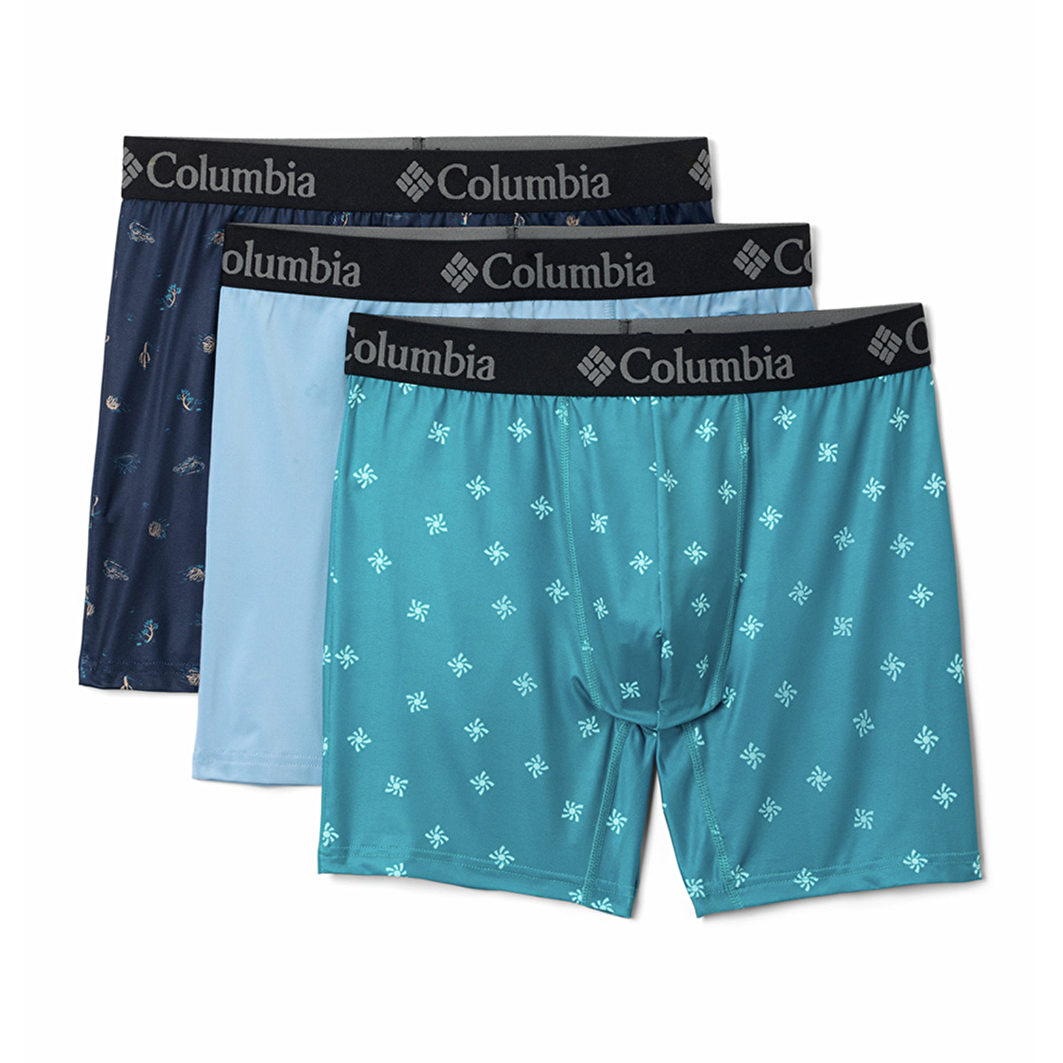 Columbia Performance Stretch Printed 3'lü Erkek Boxer
