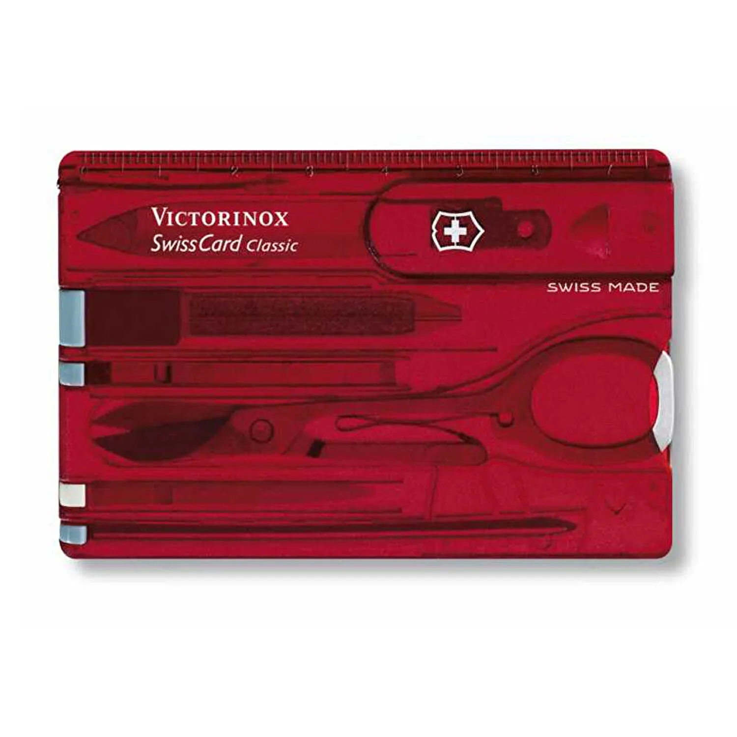 Swisscard Klasik Minyatür Alet Seti Şeffaf Kırmızı