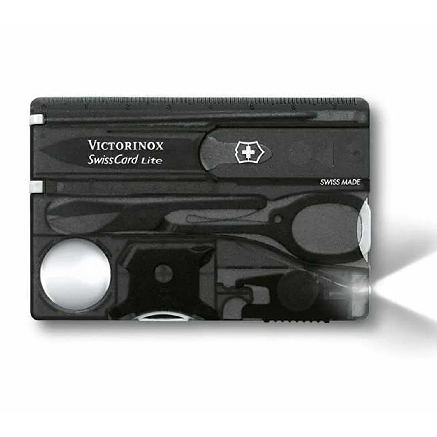 Victorinox Swisscard Lite Şeffaf Siyah Çakı