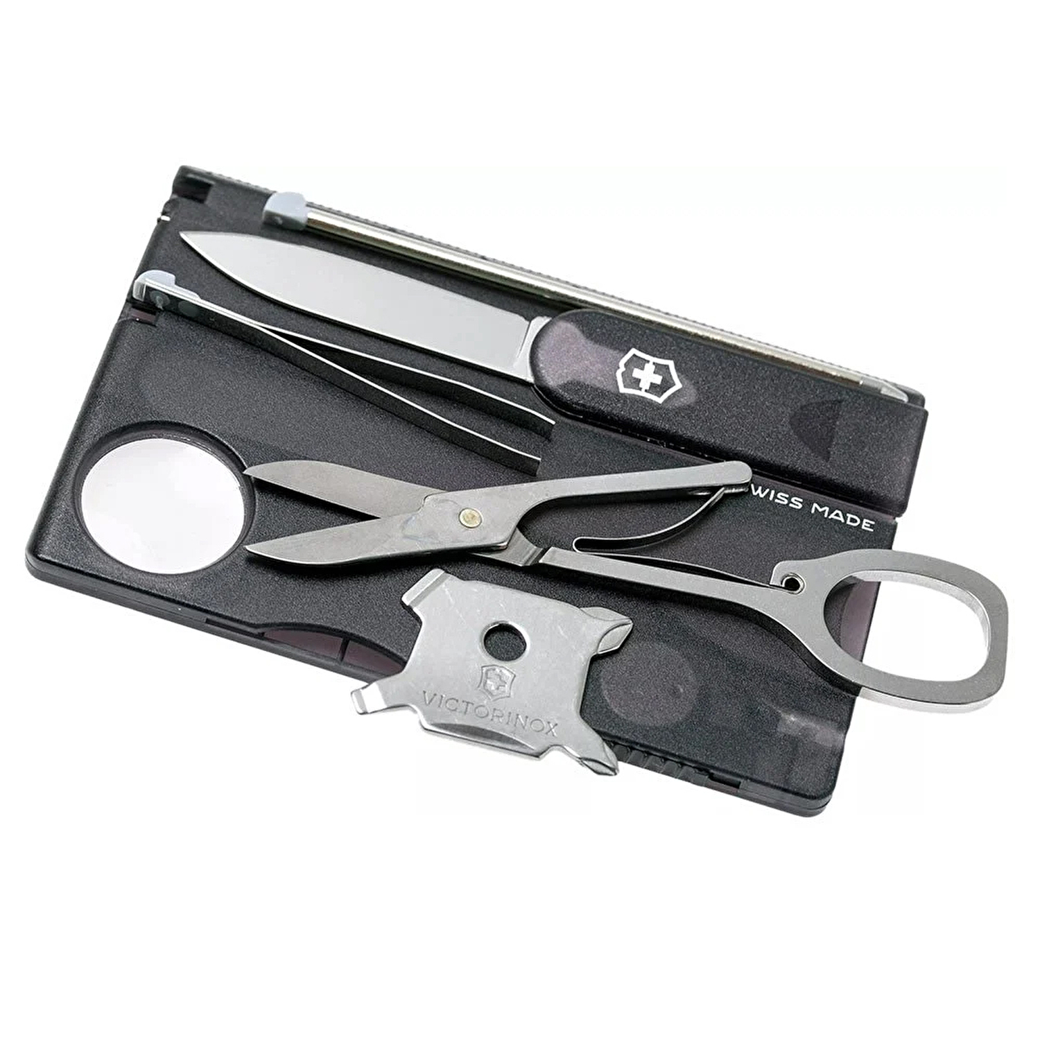 Victorinox Swisscard Lite Şeffaf Siyah Çakı