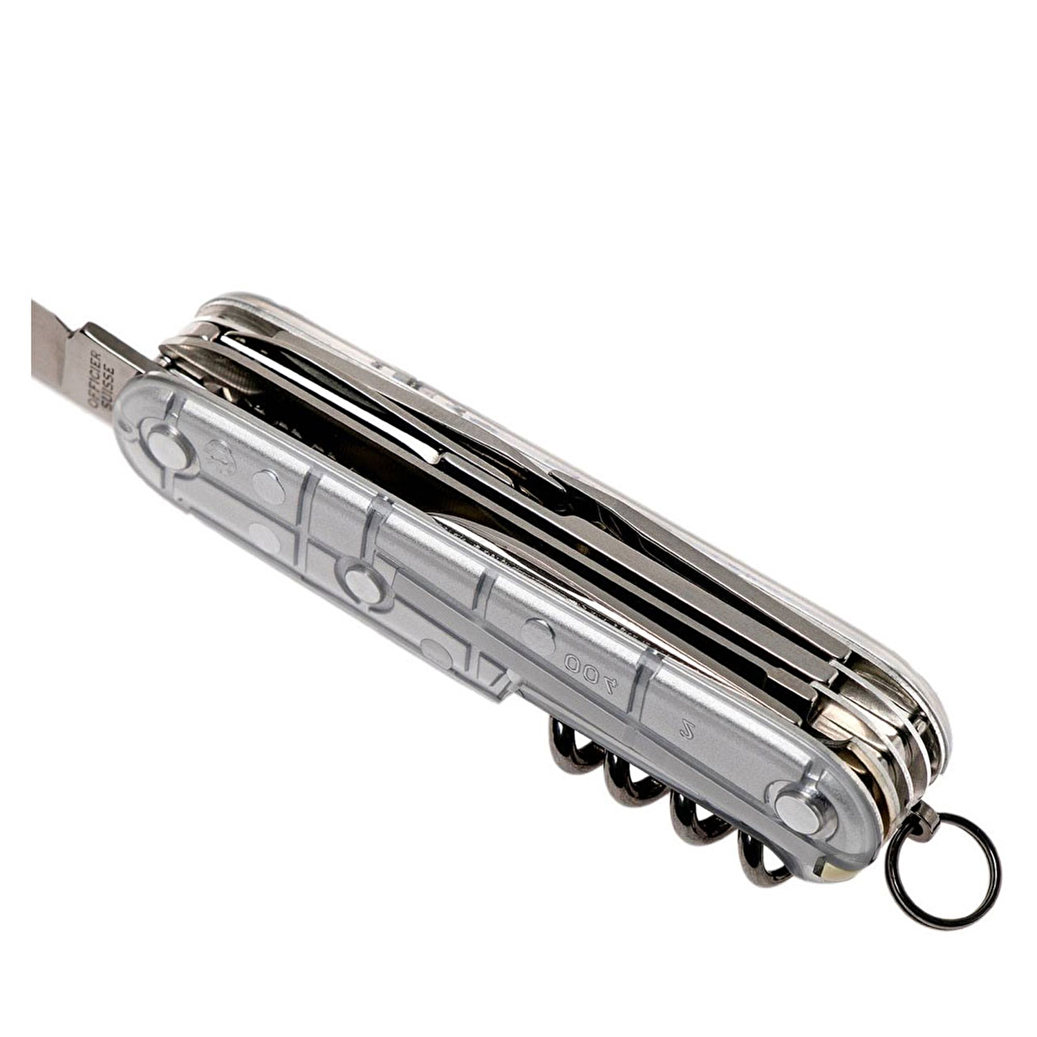 Victorinox Huntsman Silvertech Şeffafaf Gümüş Çakı