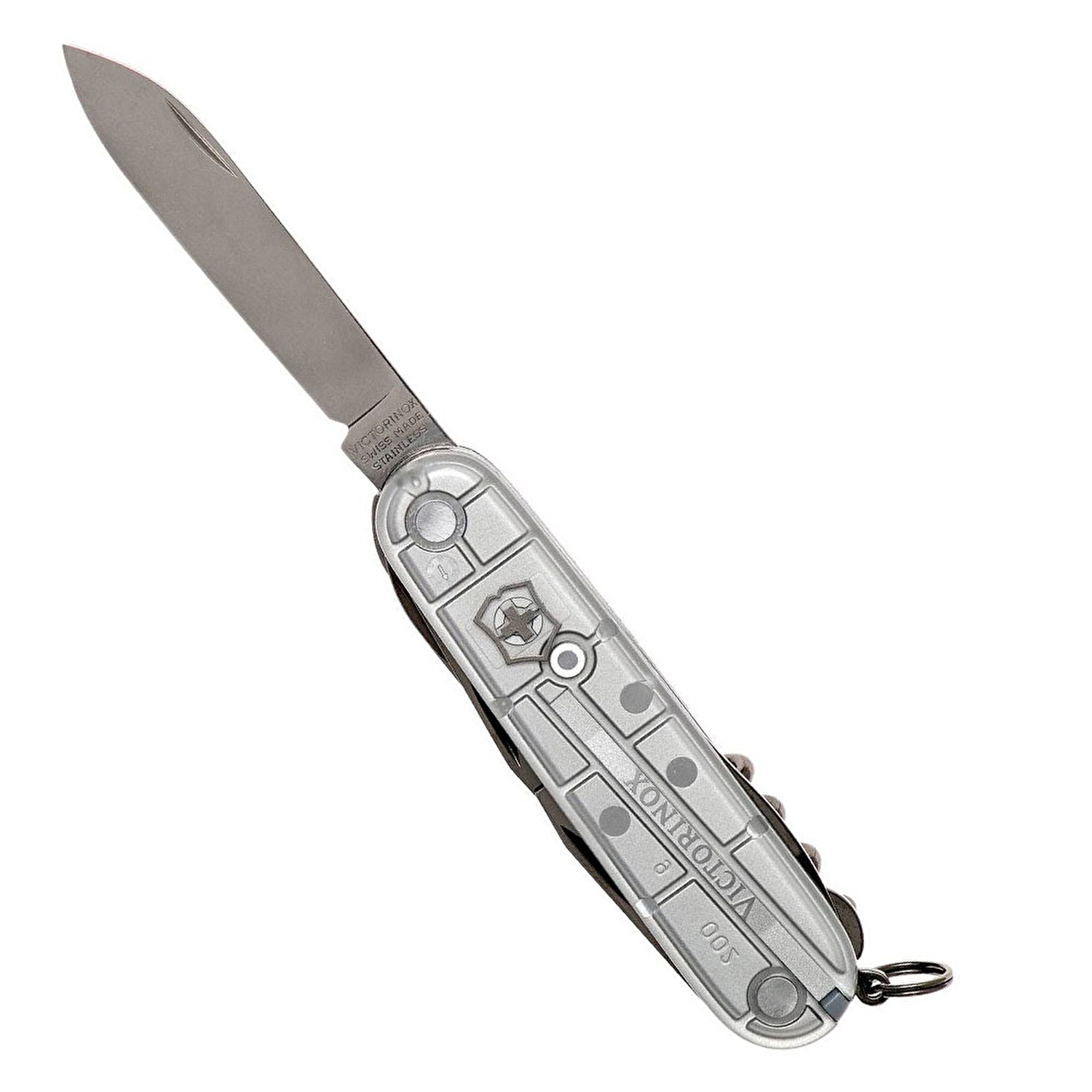 Victorinox Huntsman Silvertech Şeffafaf Gümüş Çakı