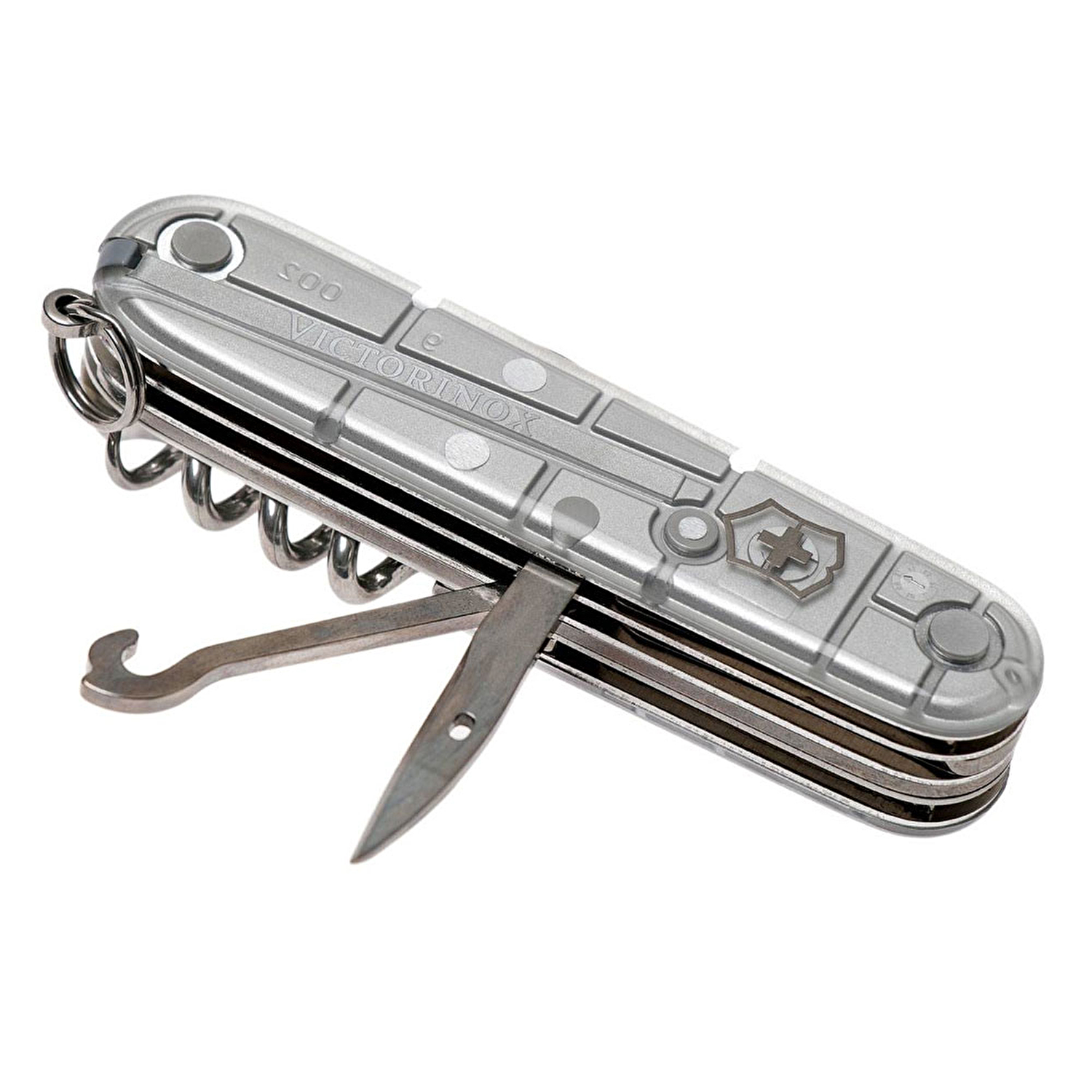 Victorinox Huntsman Silvertech Şeffafaf Gümüş Çakı