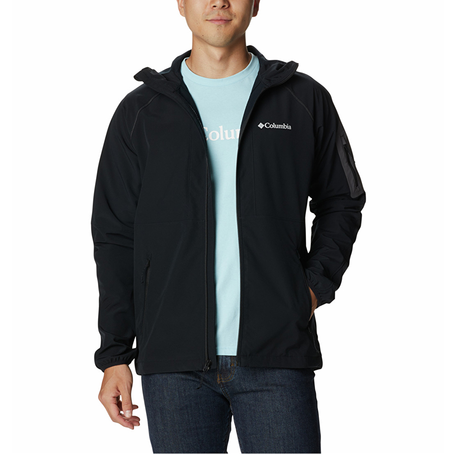 Columbia hooded softshell best sale