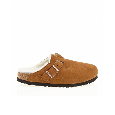 Birkenstock Boston Fell VL Laf Unisex Kahverengi Terlik