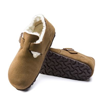 Birkenstock London Shearling Süet Deri Ayakkabı