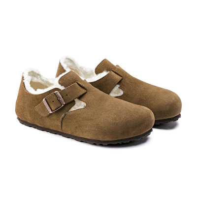 Birkenstock London Shearling Süet Deri Ayakkabı