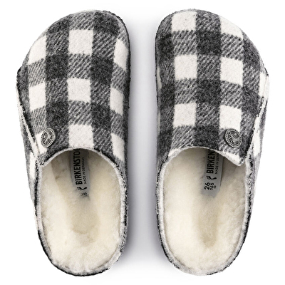 Zermatt Kids Fe Shearling Plaid Cocuk Terlik