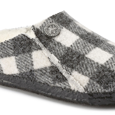 Zermatt Kids Fe Shearling Plaid Cocuk Terlik
