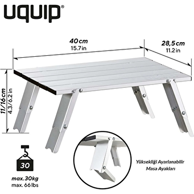 Uquip Handy Ultralight Kamp Masası