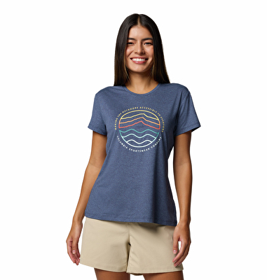 Sloan Ridge Graphic Kadın Teknik Kısa Kollu T-Shirt