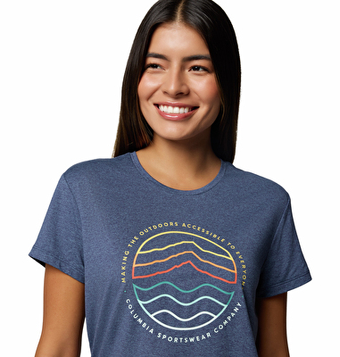 Sloan Ridge Graphic Kadın Teknik Kısa Kollu T-Shirt