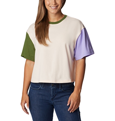 Deschutes Valley Cropped Kadın Teknik Kısa Kollu T-Shirt