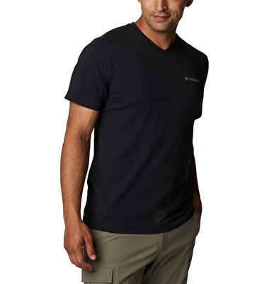 Sun Trek V-Neck Erkek Kısa Kollu Teknik Üst