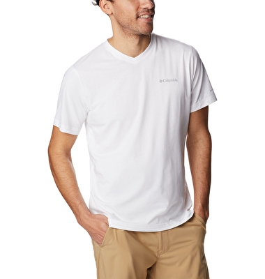 Sun Trek V-Neck Erkek Kısa Kollu Teknik Üst