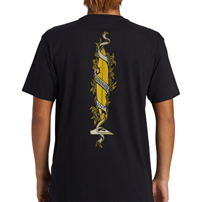 Quiksilver Step Up Mor Erkek Kısa Kollu T-Shirt